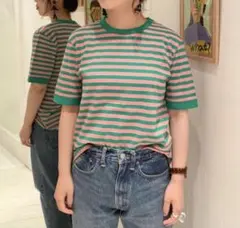 BEAMS BOY / バインダー ボーダー Tシャツのサムネイル