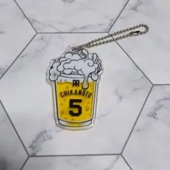 阪神タイガース 近本 ビール キーホルダー