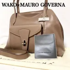 マウロゴヴェルナ×WAKO レザー　ブガッティ型　2way ハンドバッグ 和光でしか買えないマウロ・ゴベルナの限定バッグ │ WAKO INDEX 001
