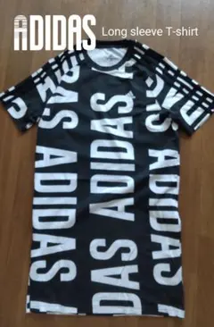 ☆*希少 adidas ロゴ  ロングTシャツ   *  ミニワンピ☆*。2XS
