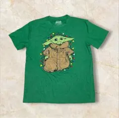 マンダロリアン グローグー ベビーヨーダ クリスマス US古着 Tシャツ メンズ