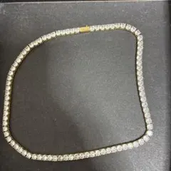 クリスタル装飾 ゴールドネックレス