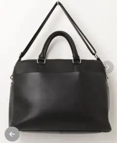 MURA ブラックレザー ビジネスバッグ　2WAY