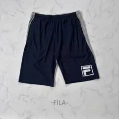 FILA/ハーフパンツ/M/ネイビー×グレー/スポーツ/ストレッチ/部屋着のサムネイル