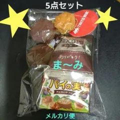 新品 ロッテ パイの実 ミニチュアキーホルダー タイトー限定　5点セット