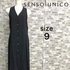 SENSO UNICO 黒　センソユニコ　ロングジレ/ベスト　ワンピースのサムネイル