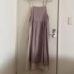 Samansa Mos2 サマンサモスモス　オーバーレースキャミワンピース