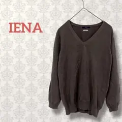 イエナ Vネックニットトップス シンプル コットン カジュアル ノームコア