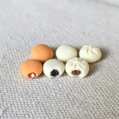 中華まんセット　ミニチュアフード　肉まん　あんまん　ピザまんまん