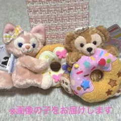 ディズニーシー ぬいぐるみバッジ ダッフィー リーナベル ドーナッツ