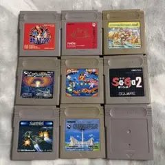 GB ゲームボーイ　カセット　ソフト　9本　セット タイトル謎有り
