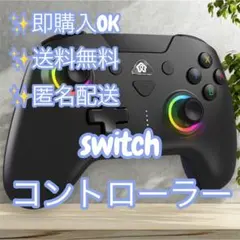 【新品未使用】Switchコントローラー 背面ボタン マクロ機能 RGBライト