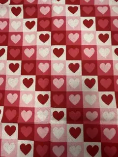 USAコットン JOANN ラメ入りハート生地 45㎝