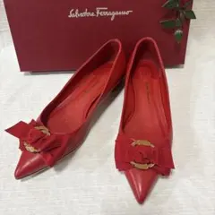 FERRAGAMO VARA ピンクリボンミュール サンダル - メルカリ
