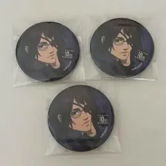 進撃の巨人 カラオケの鉄人 黒スーツ ハンジ 缶バッジ 3個セット