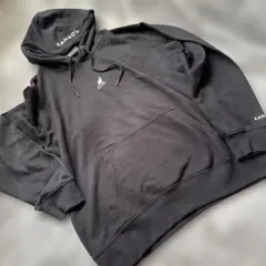カンゴール　KANGOL 黒　パーカー　薄手　ブラック　Lのサムネイル