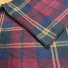【フリース生地】チェック柄☆150㎝×100㎝