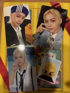 スキズ　フィリックス　トイワールドDVD封入トレカhmv特典トレカ4枚セット