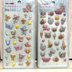 TOM&JERRY ぷくぷくシール 2枚セット