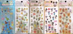ディズニー プクプクシール　5種セット