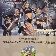 TGS zetaくん　OW オーバーウォッチ　フライヤー　スプレー