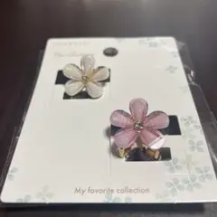 バンスクリップ ヘアクリップ 花