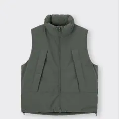 GU ヒートパデッドベスト オリーブ　L 完売品