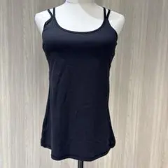ミ*カ様 黒 カップ付き　フィットネス タンクトップ　ヨガウェア