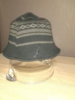 Jordan ニットハット ダークグリーン/ブラウン