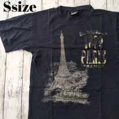 アメリカ古着　エッフェル塔プリント　パリ　フランス　ビッグプリント　Tシャツ