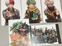 【5枚】僕のヒーローアカデミア　42巻　特典 ポストカード イラストカード