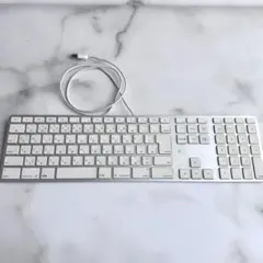 【動作確認済】Apple純正 有線キーボード A1243 日本語配列 テンキー付