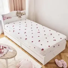 【Romantic Princess】いちご柄シーツ（シングル）