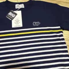 新品 オサムグッズ Tシャツ ネイビー　ボーダー　ビッグシルエットTシャツのサムネイル