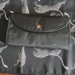 IZUTSUYA　折りたたみ式エコバッグ　39x34　ブラック