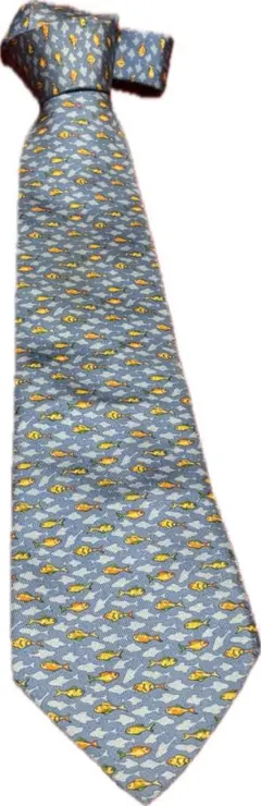 Salvatore Ferragamo 魚柄ネクタイ