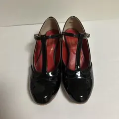 somari imagination　ソマリ　Tストラップパンプス　黒　M 美品