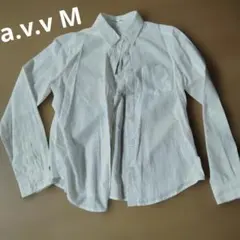a.v.v ホワイト 長袖シャツ Mサイズ