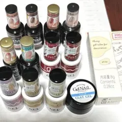 セリア ＆ ダイソー ジェルネイル まとめ売り 13点セットのサムネイル