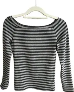 CECIL McBEE トップス ボーダー 長袖 黒 M ♡