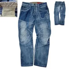 Y2K 立体裁断 TOUCH JEANSSMITH ダブルニー 3D デニム L - メルカリ