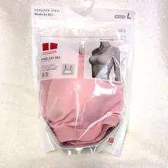 ユニクロ ワイヤレスブラ(ドライ) スポーツブラ ピンク Lのサムネイル