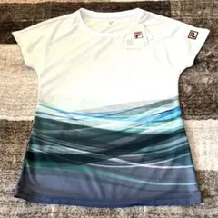 新品タグ付き　フィラ　ゲームシャツ　テニスウェア　M tシャツ レディース　半袖のサムネイル