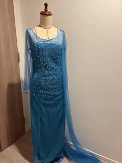 本日まで アナと雪の女王　コスプレ　衣装　氷エルサ　フルセット ウイッグ