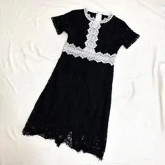 デイジーストア DAZZY ワンピース キャバドレス レース ブラック L