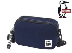 【美品】CHUMS ショルダーバッグ CH60-3461 ネイビースウェット生地