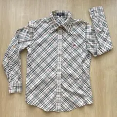 BURBERRY バーバリー チェック柄 長袖シャツ Lサイズ