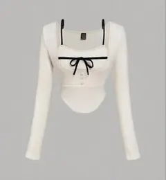 トップス スナ系 フレンチガーリー