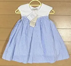 新品未使用プティマイン80cm切り替えAラインワンピース