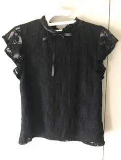 イング　INGNI レーストップス　リボン　ブラック　M